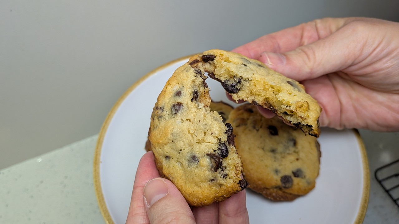 Bolachinhas com pepitas de chocolate - Cookies Americanas