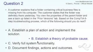 Analyzing A+ 220-902 Sample Questions