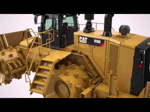 Cat® 836K Compactor Swingout Stairs