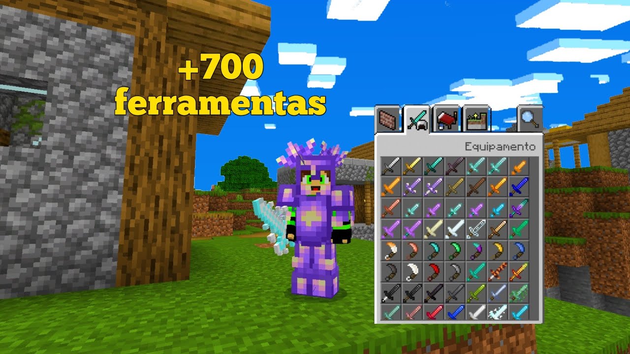 melhor addon de ferramentas para minecraft pe - YouTube