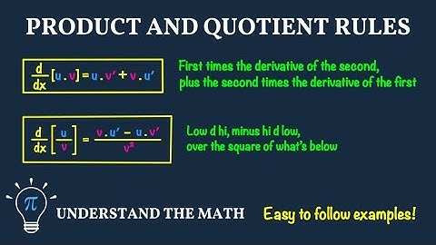 Product Rule and Quotient Rule in Calculus: Step-by-Step Examples
