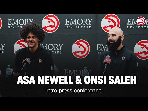 Asa Newell and Onsi Saleh Intro Press Conference | Atlanta Hawks NBA Draft 2025