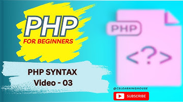 Syntax of PHP in Urdu / Hindi with English Subtitles Vdo - 03 | CSlearninghouse