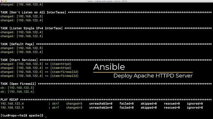 RHCE 8 - Deploy Apache Web Server