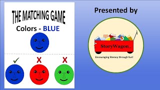 The Matching Game Colors - Blue