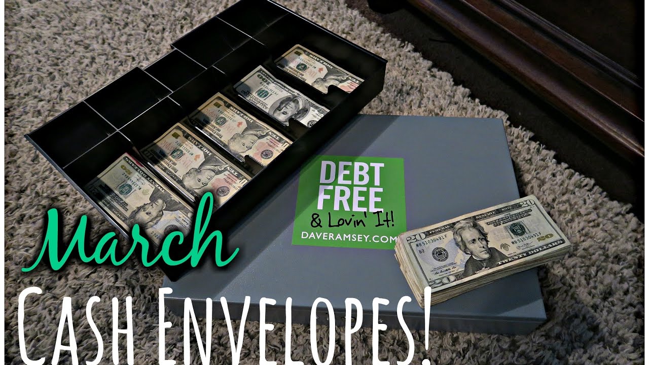 March Cash Envelopes Dave Ramsey YouTube