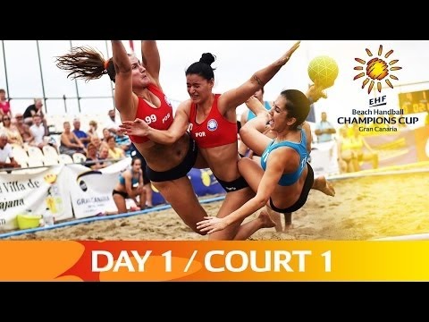 Ehf Beach Handball Champions Cup 2016 Gran Canaria Day 1 Court 1