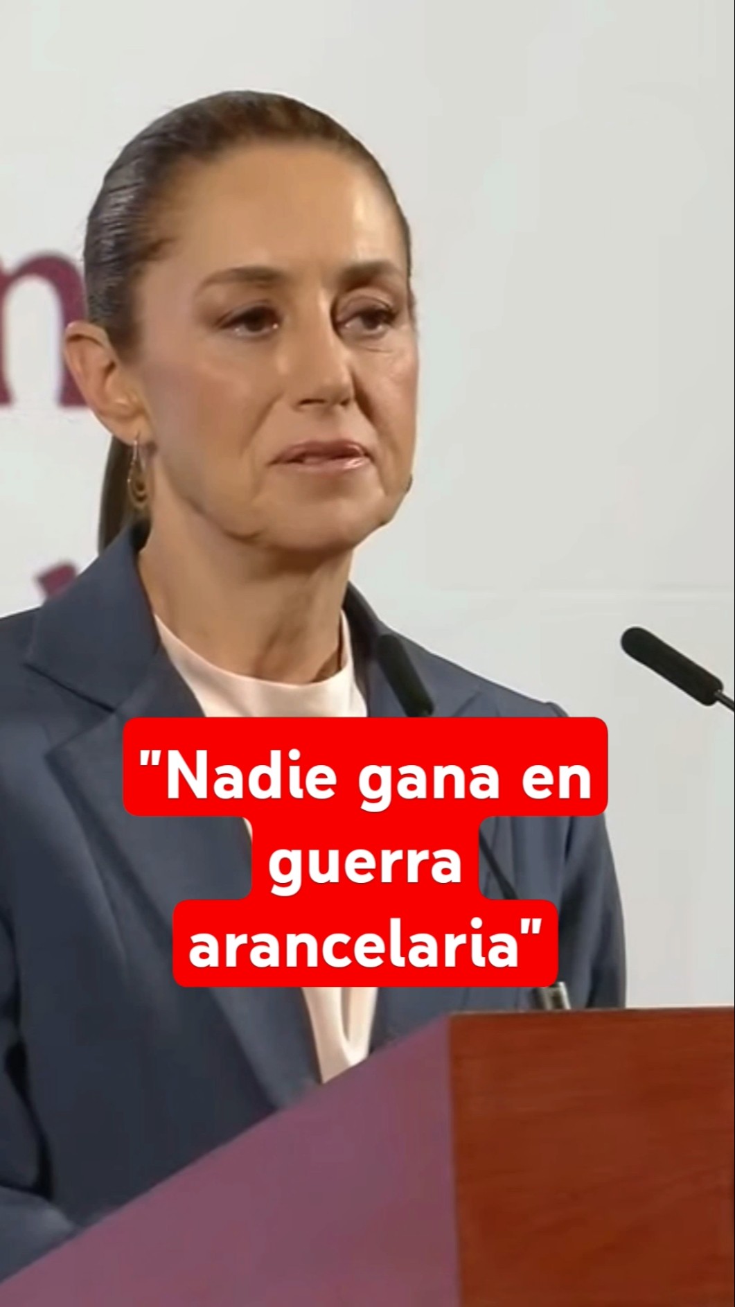 Sheinbaum responde sobre si habrá un ganador en guerra arancelaria #shorts
