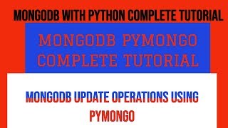 Celebrity MONGODB PYMONGO COMPLETE TUTORIAL|MONGODB UPDATE OPERATIONS Wealth