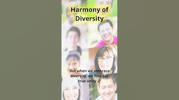 Harmony of Diversity #motivation #Diversity #inclusion #unity