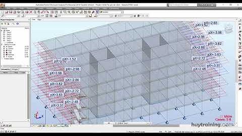 Gán tải trọng gió vào dầm biên trong Robot Structural   Elsoft vn