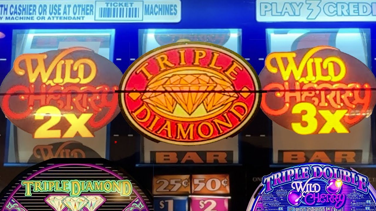 Old School Triple Diamond & Triple Double Wild Cherry Slots