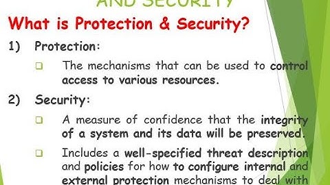 Chapter 3.4 (OS Internal Protection and Security)