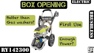 Ryobi 2,300 PSI 1.2 GPM High Performance Electric Pressure Washer  RY142300 Box Opening & First Use