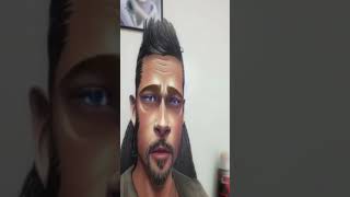 Brand Pitt in the my office / Stable Diffusion costum settings/ Ai digital art