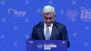 Serzh Sargsyan, Opposition Leader, Armenia Zagreb Congress