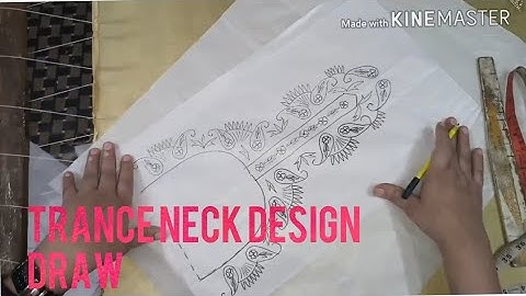 How to trace a paper (beautiful neck design)
