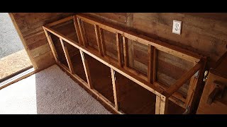 Cargo Trailer to RV Conversion, Part 3 INCREDIBLE!!!! Buildout of Bed, Sofa, Cupboard combo by Beetharvestman 231 views 5 months ago 25 minutes