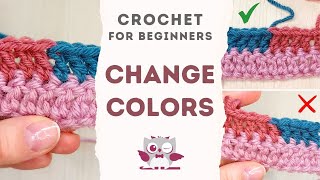 How To Change Colors In Crochet For Beginners