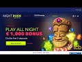 NightRush Casino Video Review