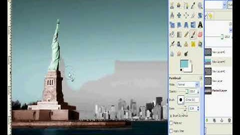 colouring in a black and white image on gimp 2.6