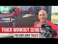 Workout in a 2021 Freightliner Truck