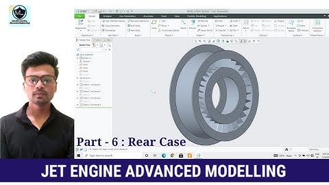 JET ENGINE l ADVANCED 3D MODELLING EXERCISE l CREO l REAR CASE - 6 l