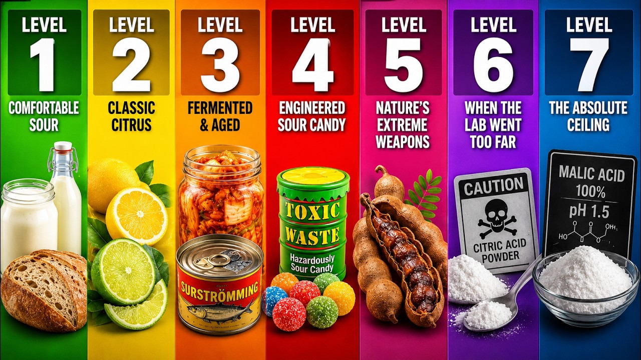 The 7 LEVELS of The World's Sourest Food Explained