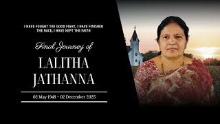 Final Journey of Mrs. Lalitha Jathanna | 77 Years | 03.12.2025 | 02:00PM | Udupi