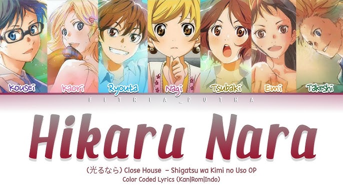 ☆ anime-Shigatsu Wa Kimi No Uso - Hikaru Nara Drum Tab pdf, -四月