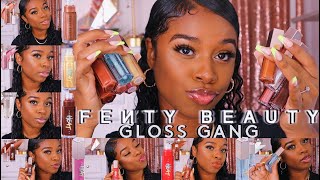 Fenty Gloss Bomb Try-On Lip Swatches New Fenty Ice Gloss Bomb
