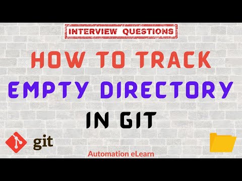 How to Track Empty Directories in #GIT | Not a Default GIT Behavior