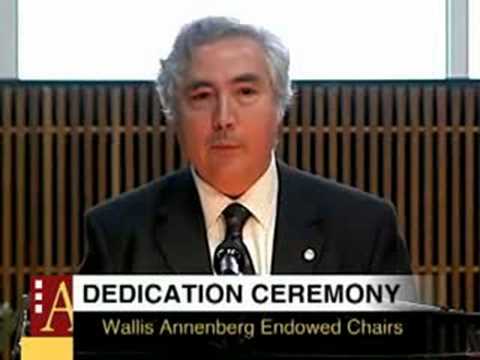 Wallis Annenberg Endowed Chair Dedication Ceremony