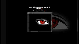 Drawing Uchiha Sharingan eye 🔥 naruto anime #animefanart #drawing #shorts