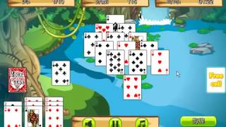 Jungle solitaire game level1 complete score 226