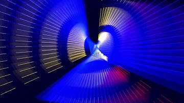 4k Electronic music, video mapping and facade projections motion background || copyright free video