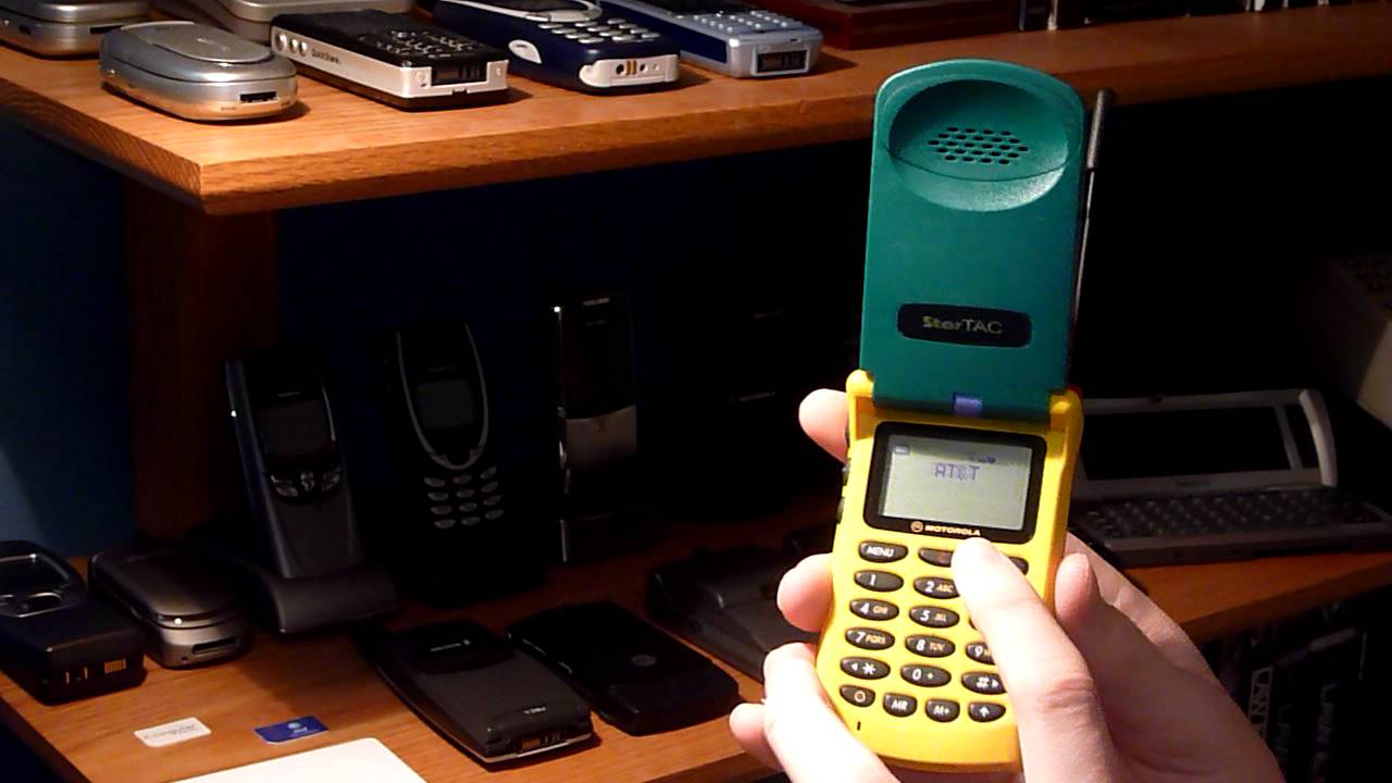 Classic Cell Phone Collection Part 9: Motorola StarTAC Rainbow 1996 - YouTube