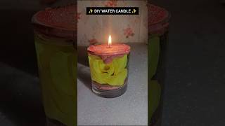 Diy water candle#diy#viral#art #ytshorts#youtube#trending #shorts#shortsfeed#candles #watercandles