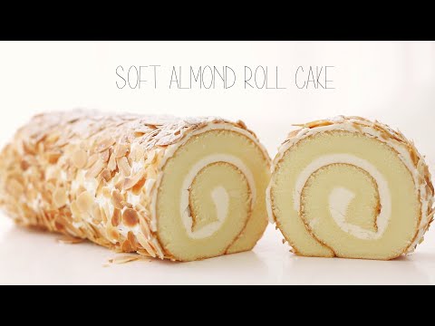         Soft almond roll cake