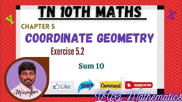 TN 10th Maths (New Syllabus) |Chapter 5 | Coordinate Geometry | Exercise 5.2 | Sum 10.