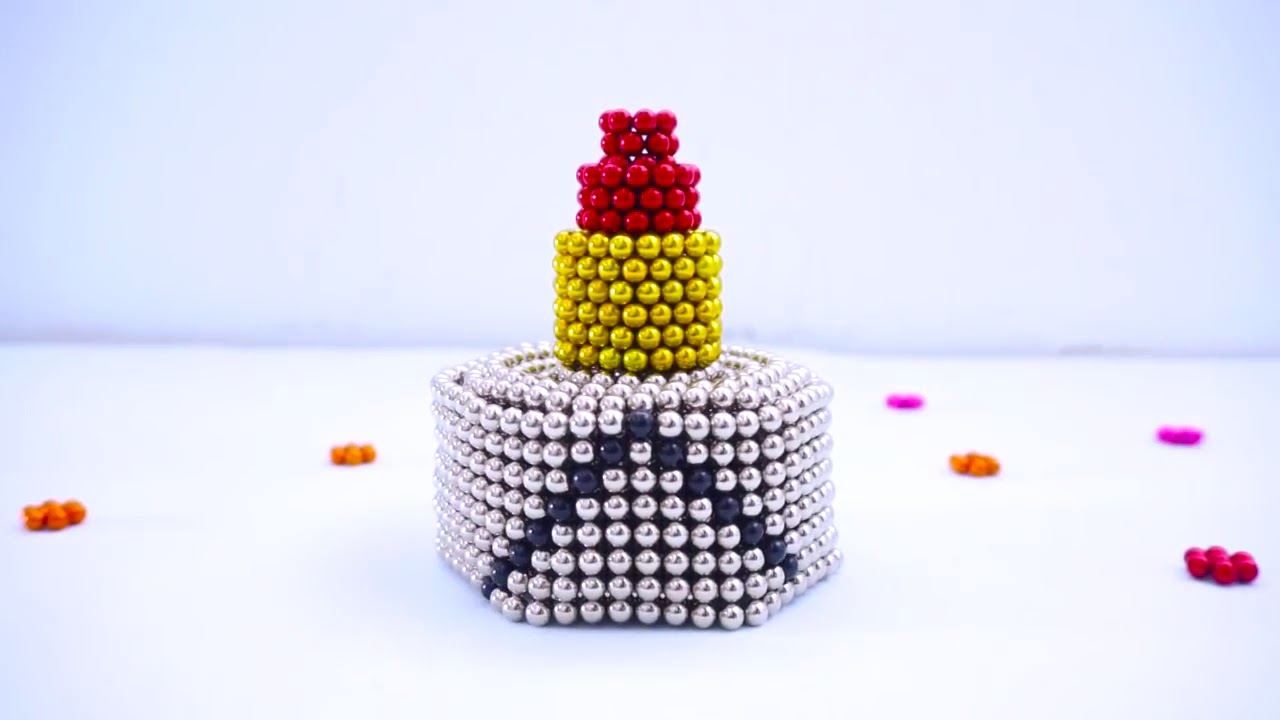 Magnéticas DIY DECORATE BIRTHDAY CAKE WITH BALLS ASMR