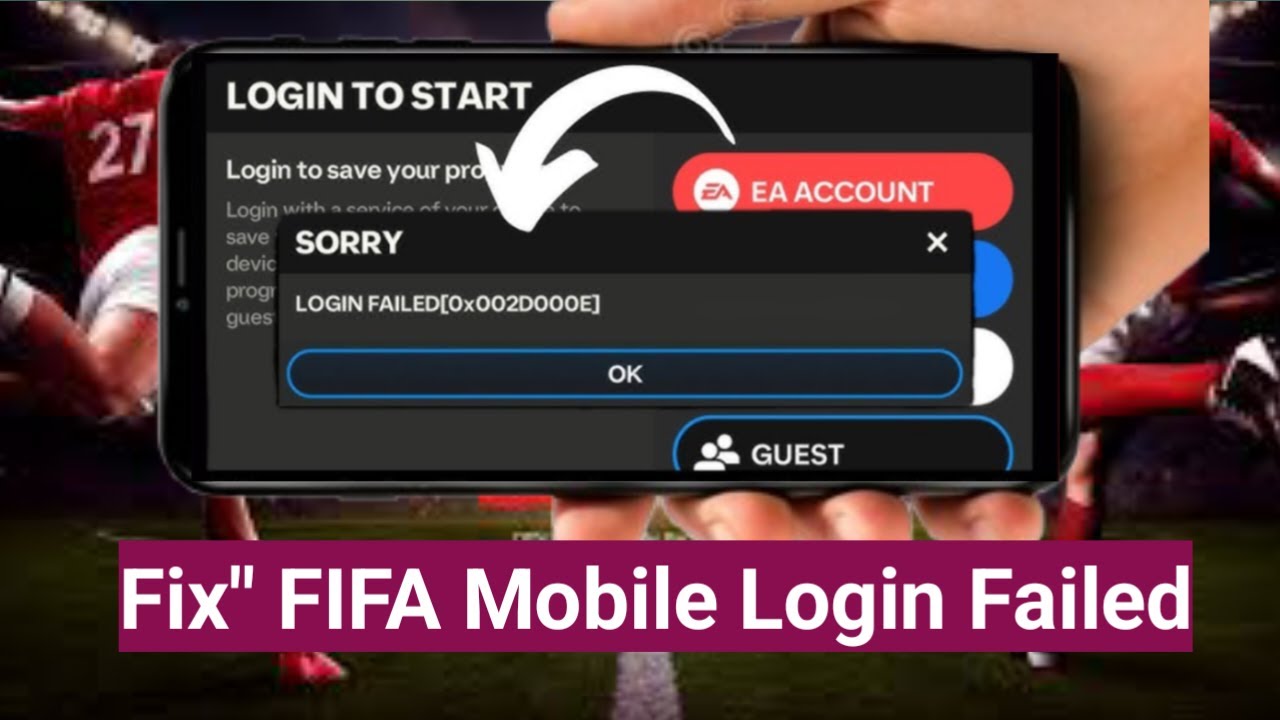 New! How to Fix FIFA Mobile Login Failed Problem (2025) | Fix SORRYLOGIN FAILED in FC Mobile
