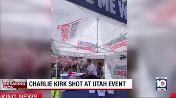 Charlie Kirk shot at Utah college event