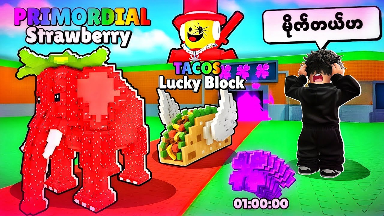 Tacos Lucky Block တွေပေးတဲ့ Sammy ရဲ့ အမိုက်စား Admin abuse ကိုဆော့ခဲ့တယ် | Steal a Brainrot Roblox