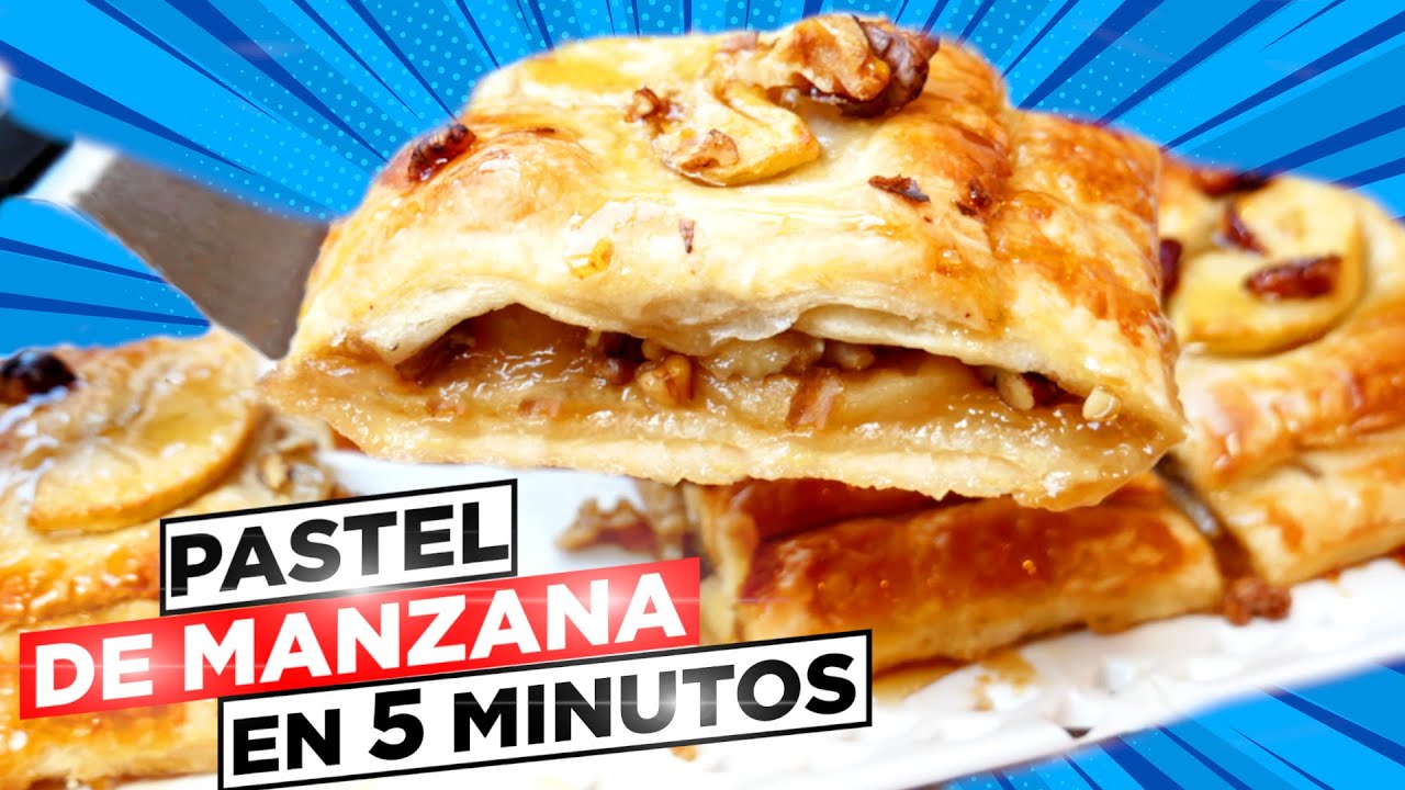 HOJALDRE y MANZANA 🥟😍 5 MINUTOS para IMPRESIONAR A TUS INVITADOS. DELICIOSO POSTRE DE ÚLTIMA HORA