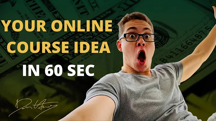 How to Find Your Online Course Idea in 60 Seconds