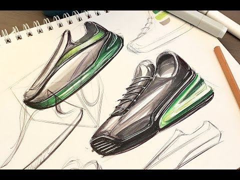 STEP BY STEP SNEAKER SKETCH