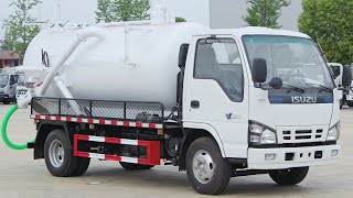 Isuzu NKR 6CBM sewage tank truck