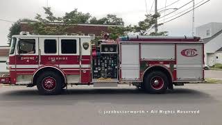Cheshire Volunteer Fire Department Engine 4 Responding COLD