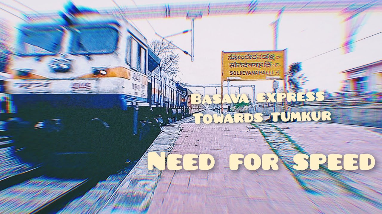 "BASAVA EXPRESS" TOWARDS TUMKUR SIDE ROUTE DIVERTED WITH UBL WDP4D FIRST TIME EVER THIS HAPPENED 🚂🚂➞